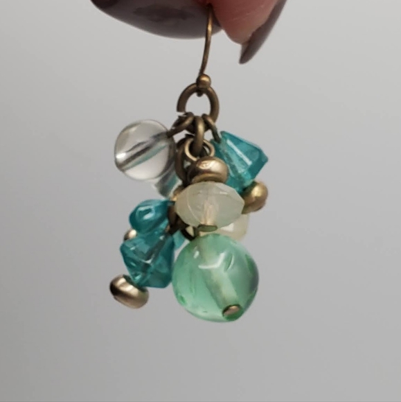 Blue and Green Earrings - Picture 11 of 13